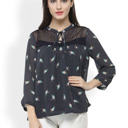 Gipsy Women Navy Blue Printed Top-image-88