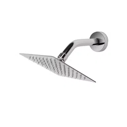 GENERIC 30.48x30.48 cm (12x12 inch) Stainless Steel Chrome Finish Rain Shower Head with Arm-1