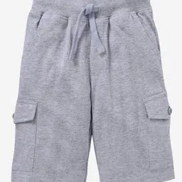 Kiddopanti Solid Colour Shorts - Grey-picture-38