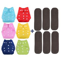 Fantasy India Cloth Diaper Nappies With Wet-Free Inserts for Babies (5 Layer Insert Pad For Cloth Diapers) - Assorted-8