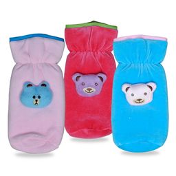 Chinmay Kids Baby Feeding and Nursing Bottle Cover Attractive Cartoon Pack Of 3 (Purple, Pink, Sky Blue)-image-43