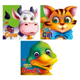 sawan Who Am I Story Books Of Cat Cow & Duck Board Book Pack of 3- English-picture-49