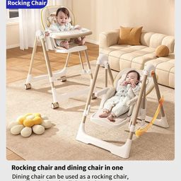 Baby Swing High Chair - Creme-23