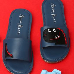 Aria+Nica Dinosaur Detailed Slides - Navy Blue-image-4
