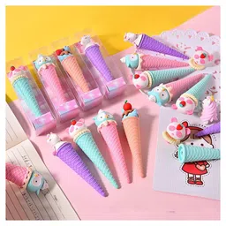 SKB Ice Cream Cone Shaped Erasers Pack of 2 - Color & Design May Vary-picture-24