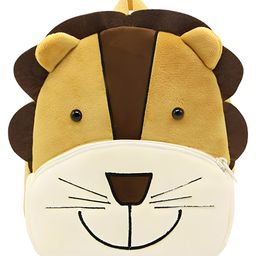 Delicado Premium Quality Soft design Brown Lion shape school Bag for Kids - 14 Inches-image-45
