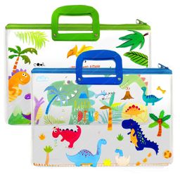 Bunie Cartoon Print Transparent Folder Bag with Handle  Pack of 2 (Random Color)-21