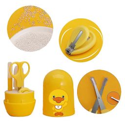 Joy Buzz 4 in 1 Baby Nail Clipper kit with Cute Case Nail Clipper Scissors Tweezers & Baby Nail File Set for Kids - Yellow-picture-12
