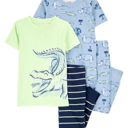 Carter's Knit Half Sleeves Night Suits With Animals Print Pack of 2 - Multicolor-picture-27