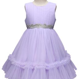 Mark & Mia Woven Sleeveless Solid Party Dress - Lilac-image-77