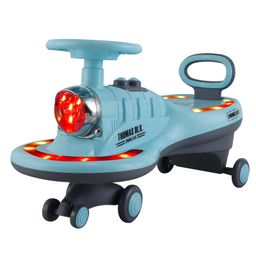 JoyRide Thomas DLX Light-Up Magic Car Easy Glide Ride-On Toy for Kids LED Lights, Music & 360 Swivel Wheels Indoor/Outdoor 2+ Years Blue-picture-21