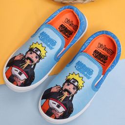 Kidsville Naruto Featuring Character Designed Slip On Shoes - Blue-picture-5