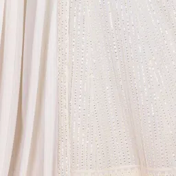 ODETTE Embroidered Thread Work Semi-Stitched Lehenga & Unstitched Blouse With Dupatta image 2
