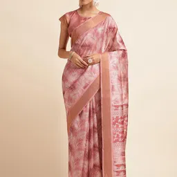 DOI MOI Ethnic Motifs Zari Organza Banarasi Saree-picture-29