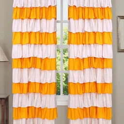 Dekor World Multicoloured Set of 2 Sheer Long Door Curtain-picture-47