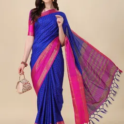 DIVASTRI Ethnic Motifs Zari Mysore Silk Saree-image-28