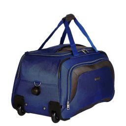 Aristocrat Crysta Blue Small Duffle Trolley Bag-image-59