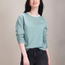 U.S. Polo Assn. Turquoise Regular Fit Sweatshirt-picture-7