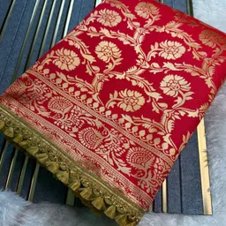 DIVASTRI Ethnic Motifs Patchwork Silk Blend Kanjeevaram Saree-image-80