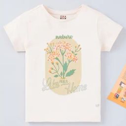Ed-a-Mamma Kids White Printed T-Shirt-picture-31