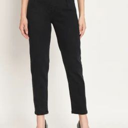 Angelfab Black Cotton Slim Fit High Rise Jeans-picture-24