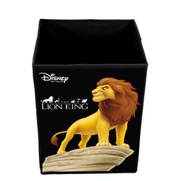 Kuber Industries Set Of 2 Black & Yellow Disney Lion King Printed Foldable Multi-Utility Storage Cubes With Handle image 4