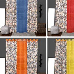 Dekor World Multicoloured Set of 3 Window Curtain image 2