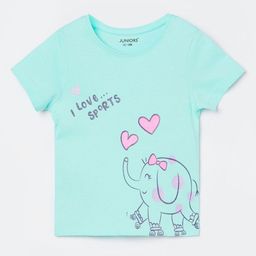 Juniors by Lifestyle Girls Printed Applique T-shirt-picture-39