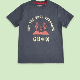 Pantaloons Junior Kids Navy Cotton Printed T-Shirt-picture-21