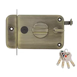 Godrej Twinbolt Ultra XL+ 1CK Antique Brass Lock 6083-image-47