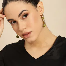 Taavi Cylindrical Shaped Drop Earrings-16