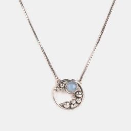 Shaya 92.5 Sterling Silver Quiet Dawn Necklace for Women-picture-30