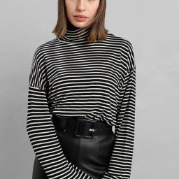 Vero Moda Black & White Striped Top-image-13