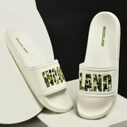 Woodland Men's Olive Slides-image-14