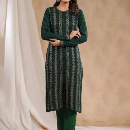 Ishin Green Printed Straight Kurta-picture-47