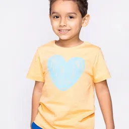 Reedoo Unisex Kids Bio Finish Graphic Printed Round Neck Cotton T-shirt-image-93