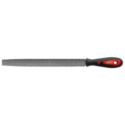 RS PRO 250mm, Bastard, Rasp Cut, Half Round Engineers File with Soft-Grip Handle Model No 1611497-6