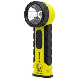 UNILITE INTERNATIONAL Handheld Torch, 210 Lumen, 135M, Aa Batt, ATEX-RA2-3