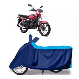 Auto Pearl Two Wheeler Cover for Bajaj Platina 110 H-Gear - Cyan, Blue-image-86
