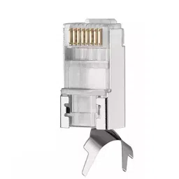 FEDUS RJ45 Cat7 & Cat6A Crimping Connectors 8P8C Modular Plug Silver (Pack of 15 Pcs)-23