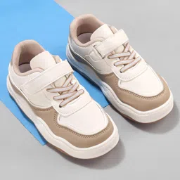 Oh! Pair Sport Shoes with Velcro Closure - Khaki-picture-28