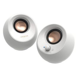 Creative Pebble V3 - 2.0 Powered Desktop Speaker-White-13
