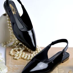 Shoetopia Solid Mule Sandals - Black-image-101