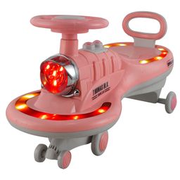 JoyRide Thomas DLX Light-Up Magic Car Easy Glide Ride-On Toy for Kids LED Lights, Music & 360 Swivel Wheels Indoor/Outdoor 2+ Years Peach-picture-17
