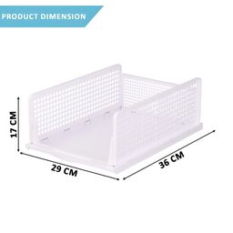 Aura White Set of 4 Regular Drawer Organiser Organisers image 4
