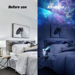 DOMENICO Astronaut Starry Night Light Projector Star Nebula Ceiling Sky Light Projector with Timer and Remote - Multicolor image 2