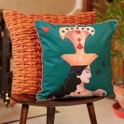 ONSETHOMES Green & Pink Quirky Velvet Square Cushion Covers-image-15
