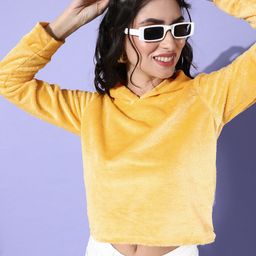 Tokyo Talkies Women Yellow Sweatshirt-image-79