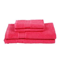 kopa BIANCA Set Of 4 Pink Solid 380 GSM Super-Soft Bath Towels image 2