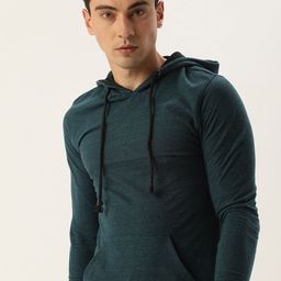 ARISE Men Teal Hooded Sweatshirt-image-39